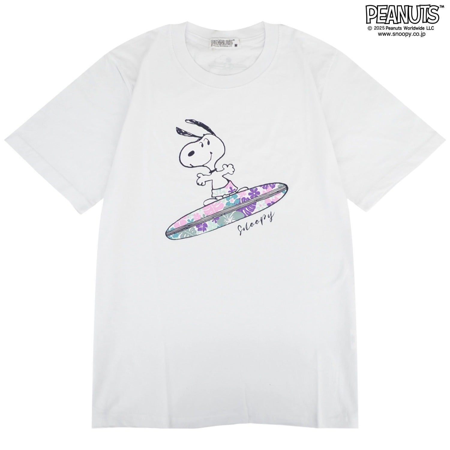 スヌーピー Tシャツ 半袖 トップス プリント サーフ柄 夏 サーフィン SNOOPY PEANUTS s1152-79sp