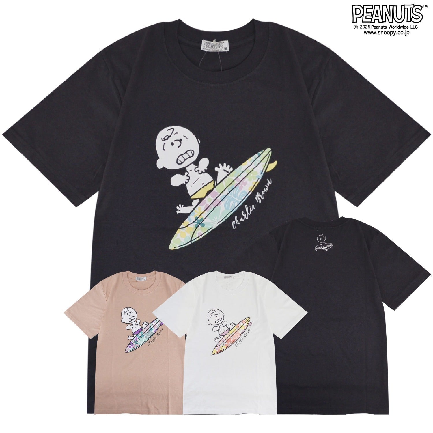 スヌーピー チャーリー・ブラウン 半袖 Tシャツ サーフィン  春夏 SNOOPY PEANUTS s1152-81sp