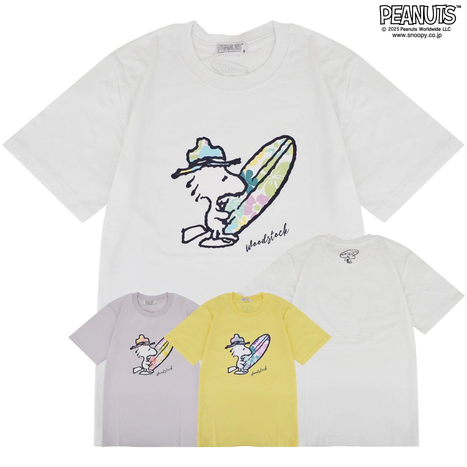 スヌーピー ウッドストック 半袖 Tシャツ サーフィン  春夏 SNOOPY PEANUTS s1152-82sp