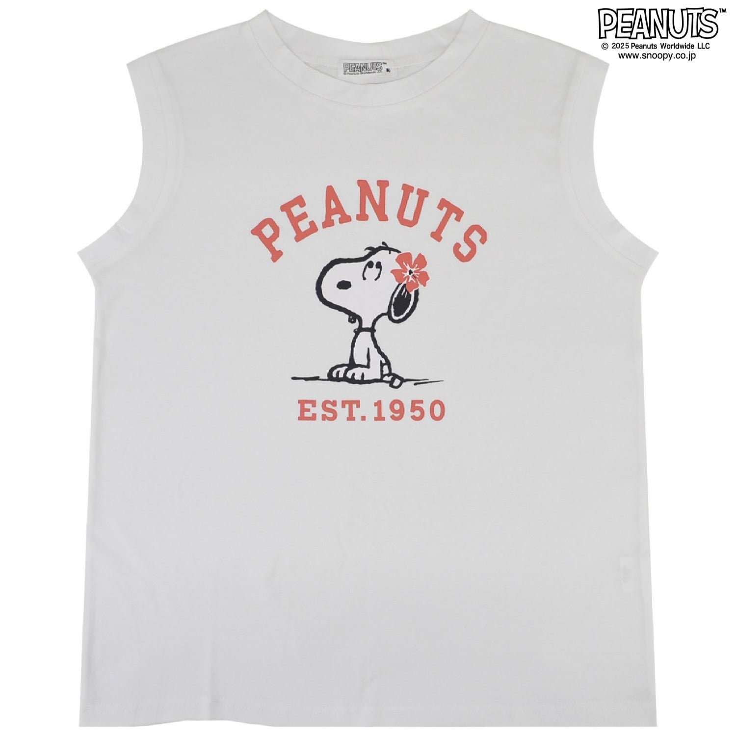 スヌーピー プリント ノースリーブ Tシャツ 夏 SNOOPY PEAUTS s1152-87sp