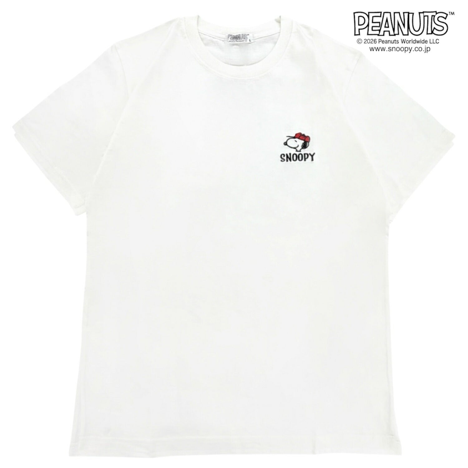 スヌーピー フレンズ 半袖 Tシャツ 刺繍 バックプリント 天竺 メンズ レディース 夏 SNOOPY PEANUTS s1162-101