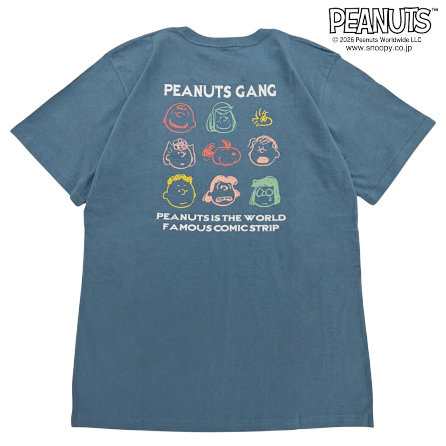 スヌーピー フレンズ 半袖 Tシャツ 刺繍 バックプリント 天竺 メンズ レディース 夏 SNOOPY PEANUTS s1162-101