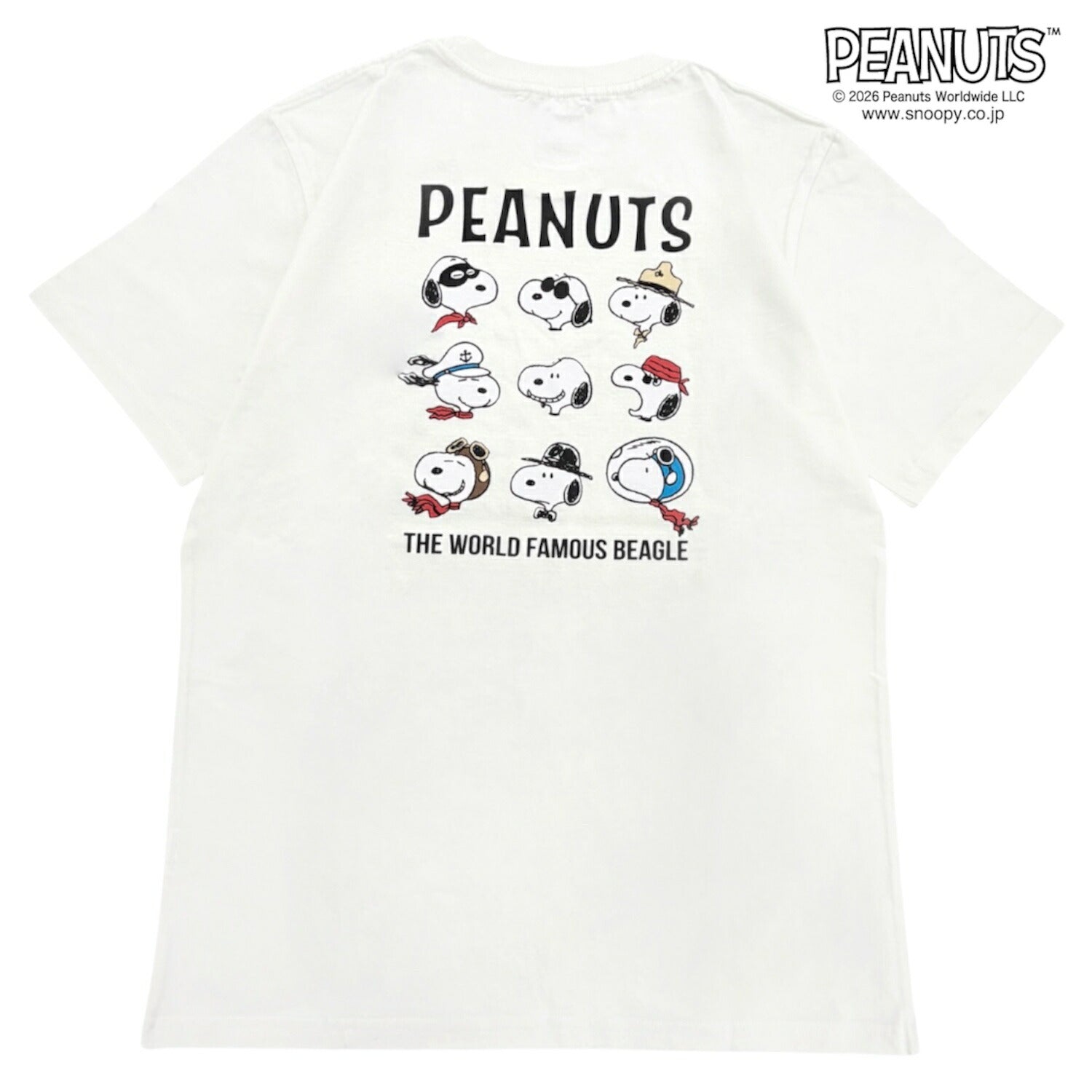 スヌーピー フレンズ 半袖 Tシャツ 刺繍 バックプリント 天竺 メンズ レディース 夏 SNOOPY PEANUTS s1162-101