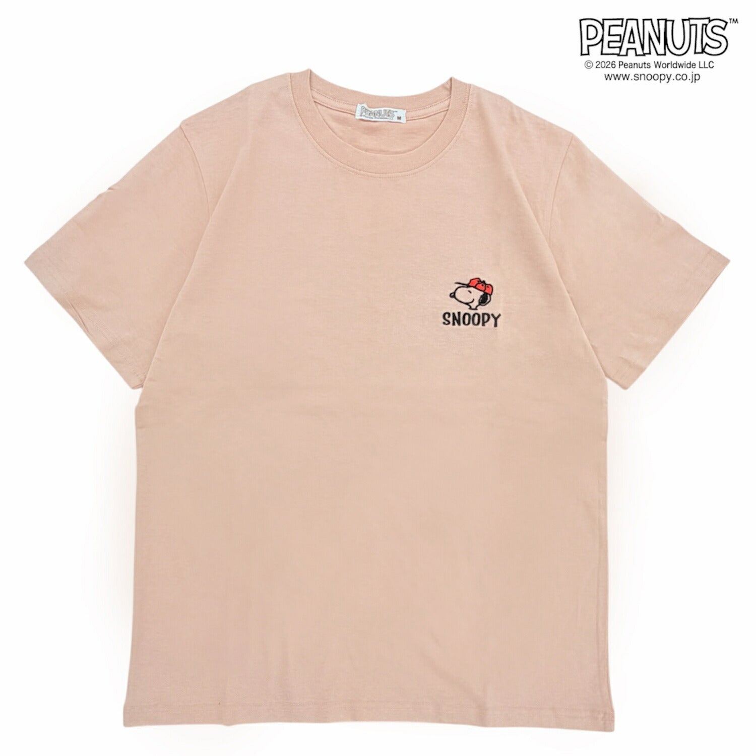 スヌーピー フレンズ 半袖 Tシャツ 刺繍 バックプリント 天竺 メンズ レディース 夏 SNOOPY PEANUTS s1162-101
