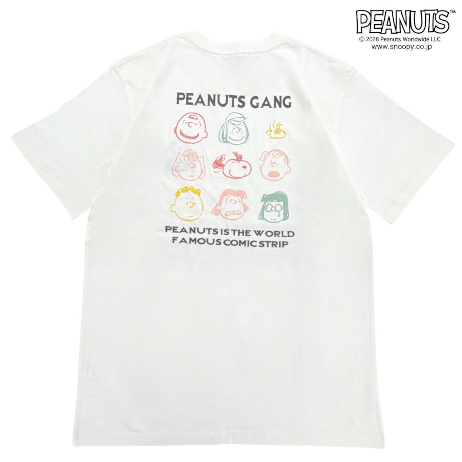 スヌーピー フレンズ 半袖 Tシャツ 刺繍 バックプリント 天竺 メンズ レディース 夏 SNOOPY PEANUTS s1162-101