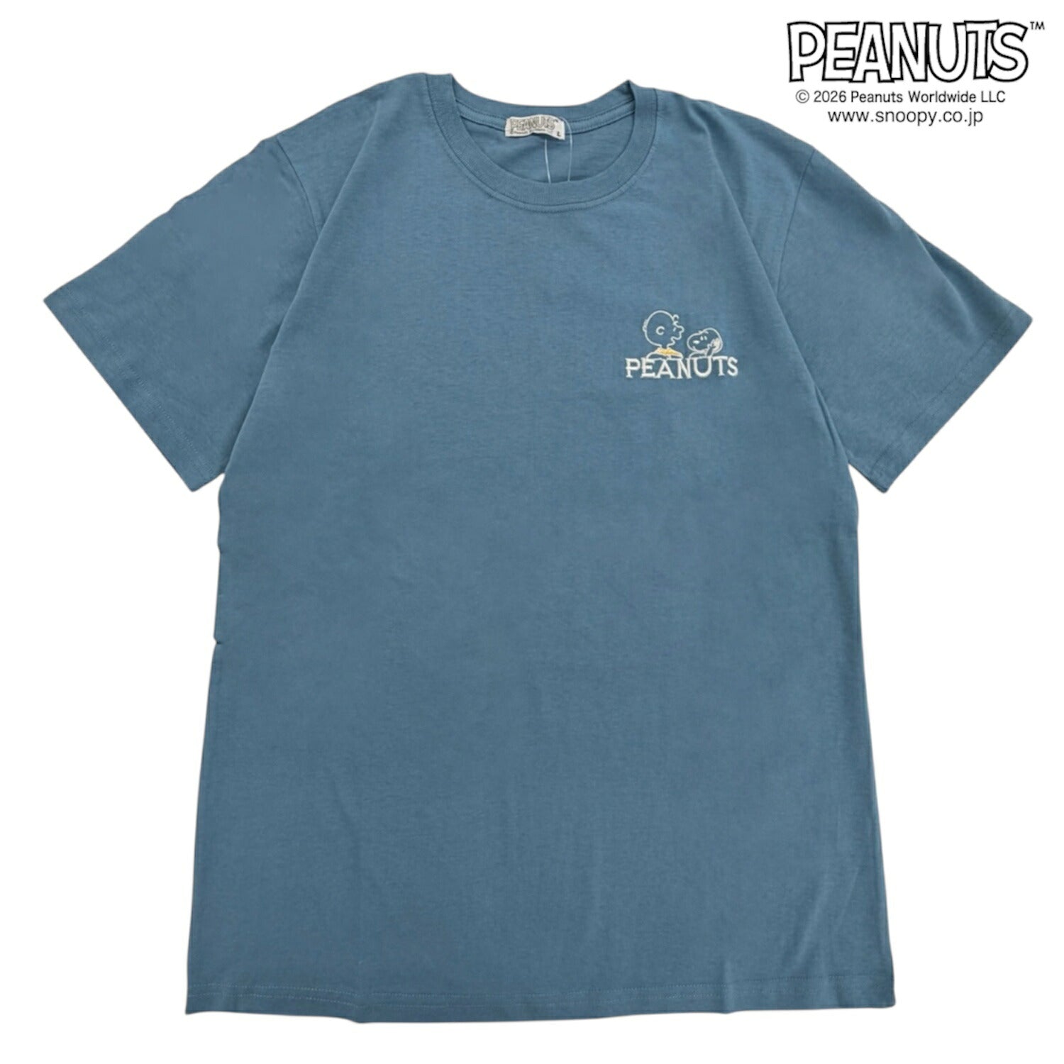 スヌーピー フレンズ 半袖 Tシャツ 刺繍 バックプリント 天竺 メンズ レディース 夏 SNOOPY PEANUTS s1162-101