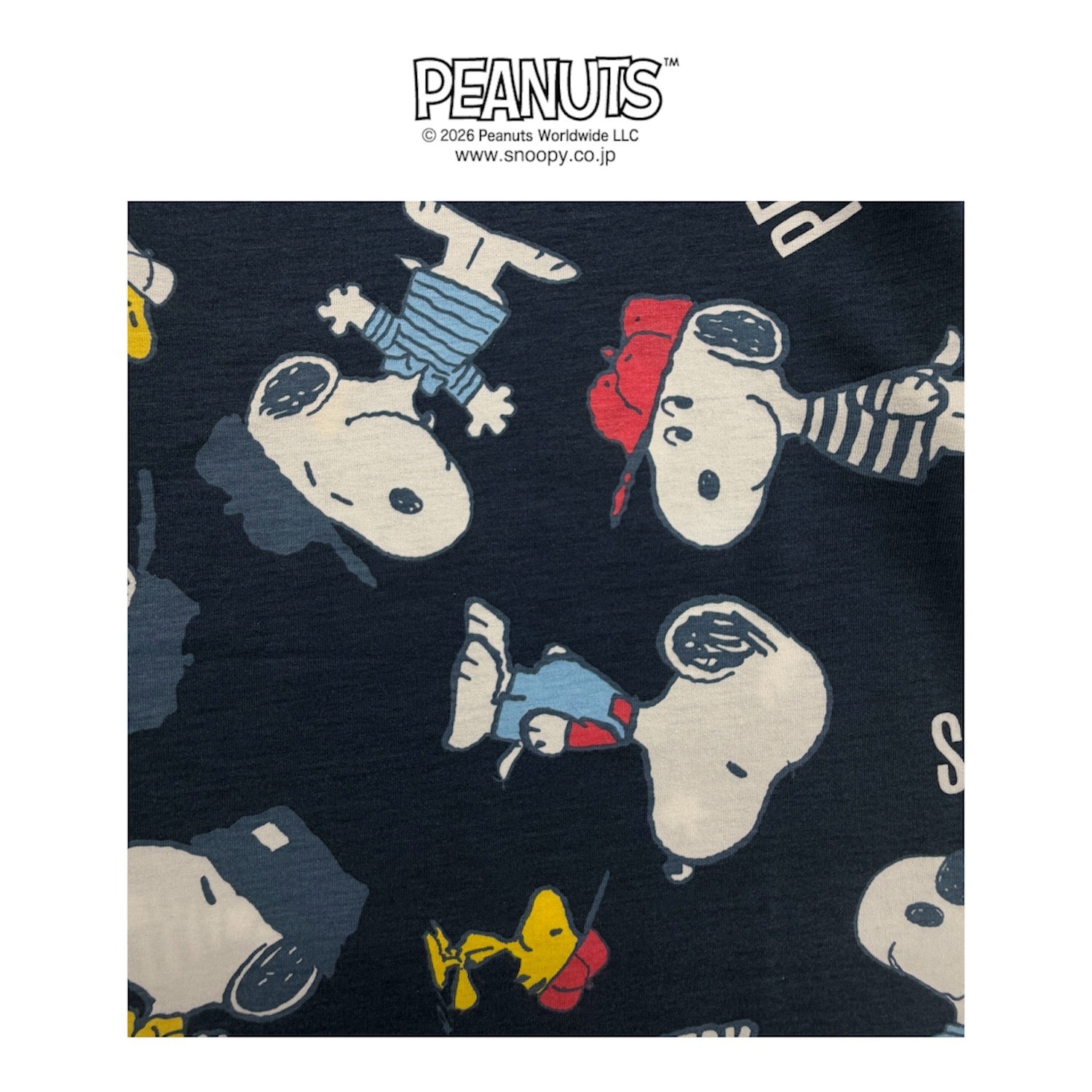 スヌーピー 半袖 Tシャツ 総柄 プリント 天竺 メンズ レディース 夏  SNOOPY PEANUTS s1162-145sp