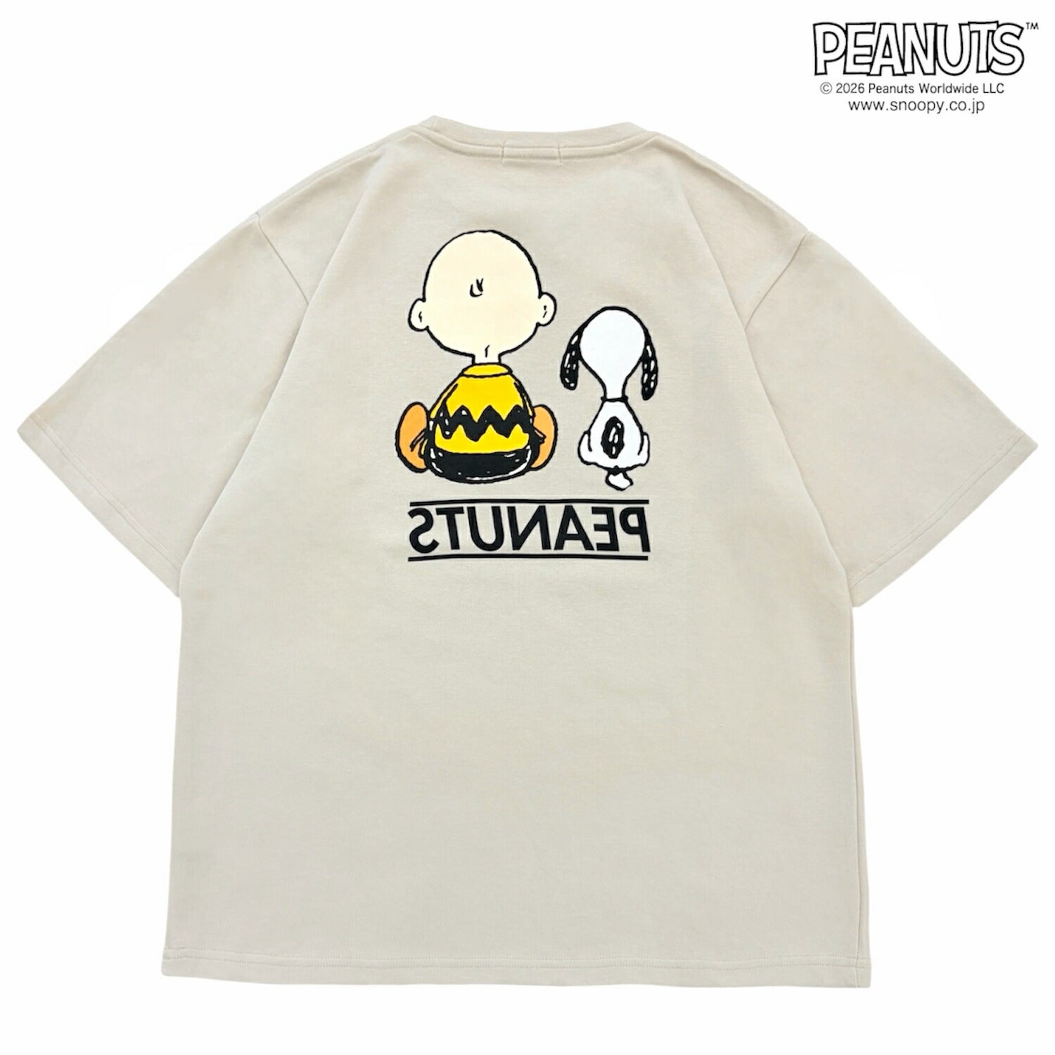 スヌーピー チャーリー・ブラウン 半袖 Tシャツ プリント バックプリント ビッグシルエット オーバーサイズ レディース メンズ 接触冷感 UVケア 吸水速乾 春 夏 SNOOPY PEANUTS s1162-162sp