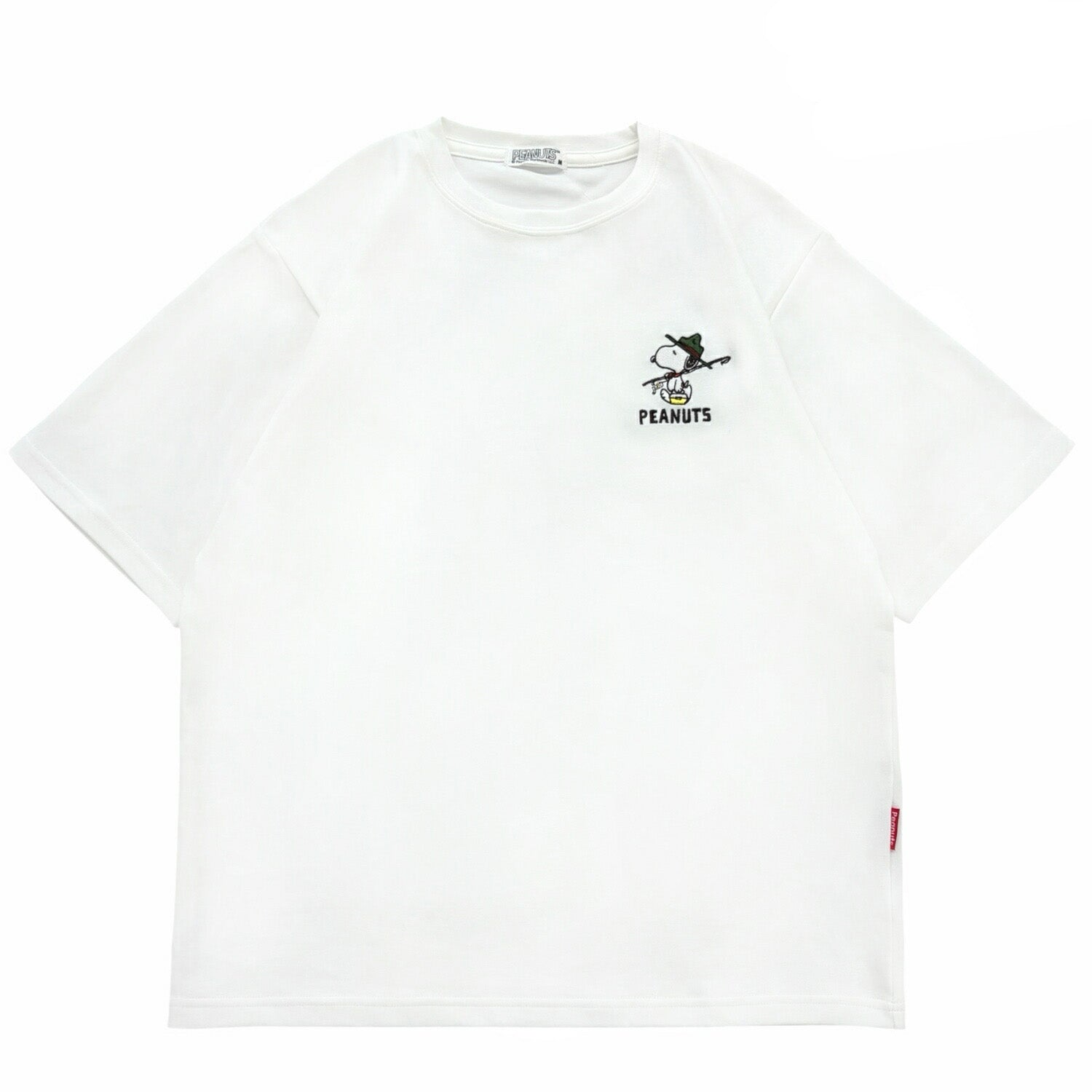 スヌーピー 半袖 Tシャツ ワンポイント 刺繍 トップス 接触冷感 レディース メンズ  春 夏 SNOOPY PEANUTS s1162-163sp
