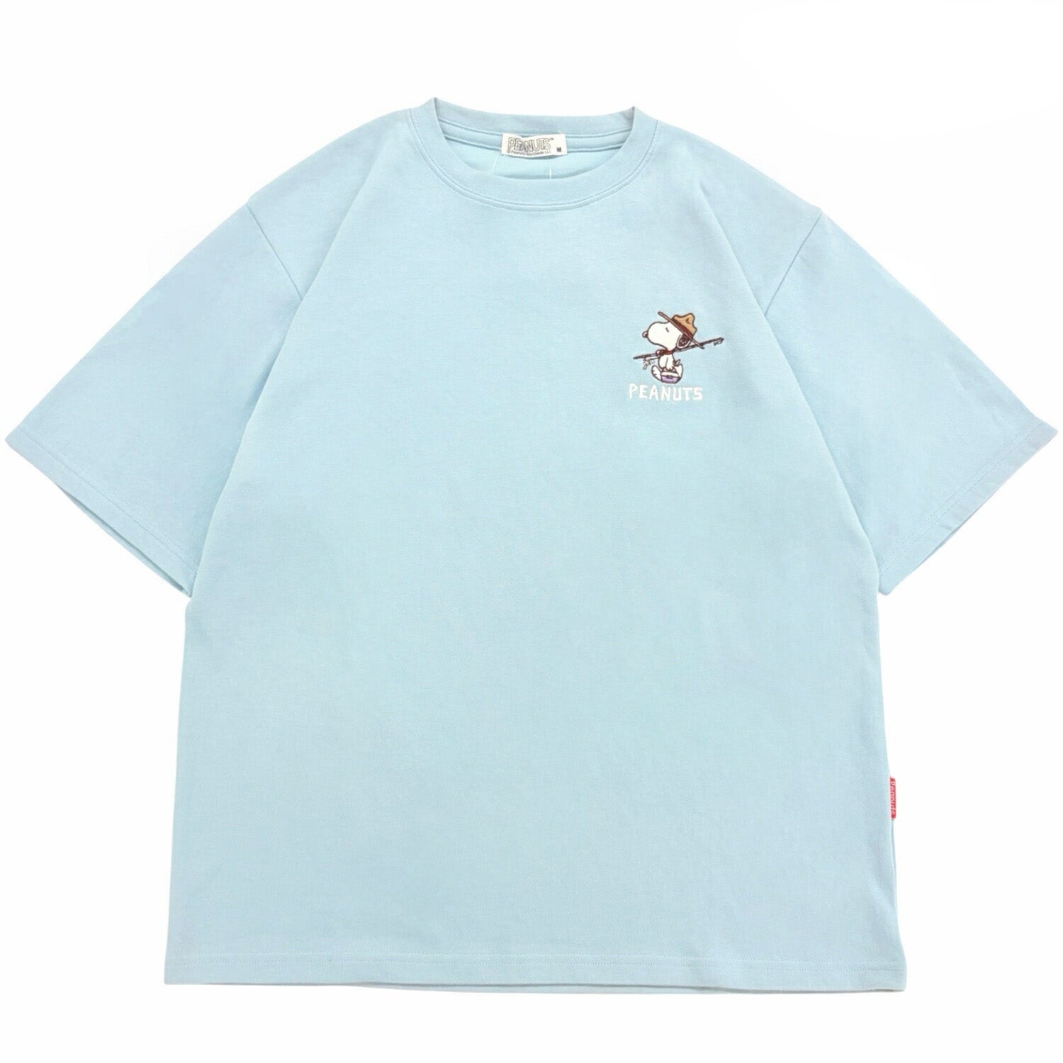スヌーピー 半袖 Tシャツ ワンポイント 刺繍 トップス 接触冷感 レディース メンズ  春 夏 SNOOPY PEANUTS s1162-163sp
