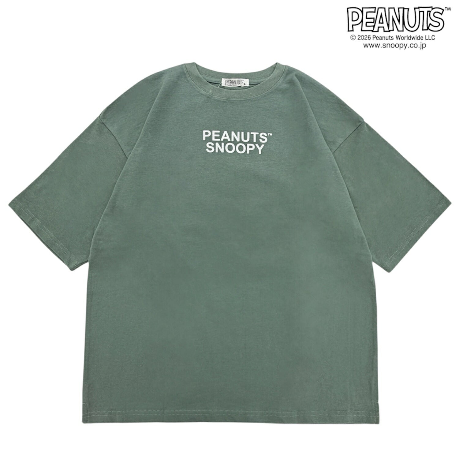 スヌーピー 富士山柄 バックプリント ヘビーウェイト ドロップショルダー 半袖 Tシャツ トップス 天竺 メンズ レディース 春 夏 SNOOPY PEANUTS s1162-173sp