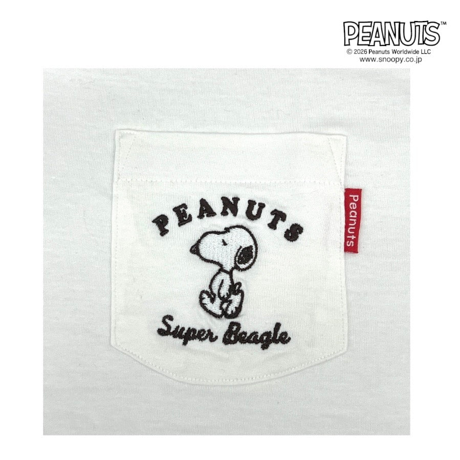 スヌーピー 半袖 Tシャツ 天竺 ポケット付き メンズ レディース SNOOPY PEANUTS s1162-228sp