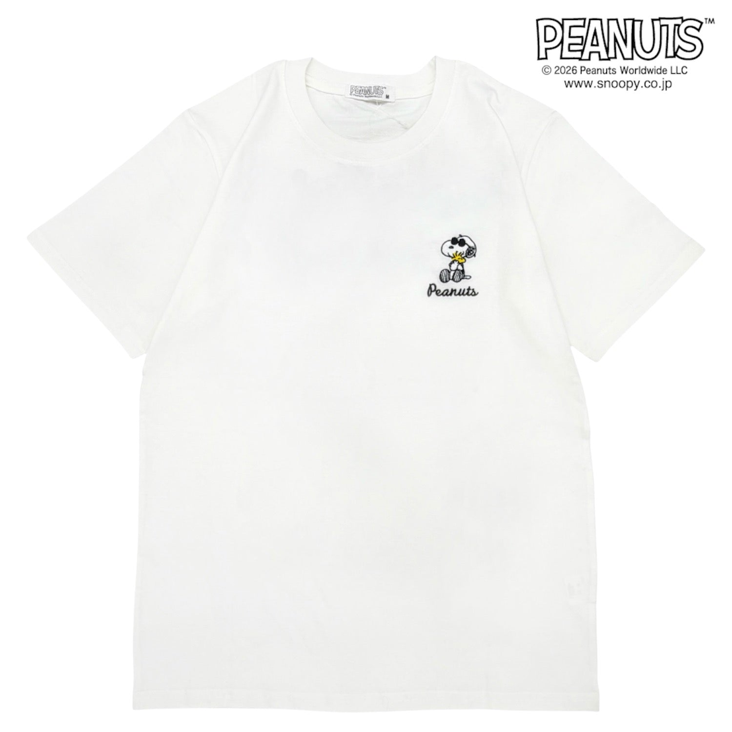 スヌーピー ジョークール 半袖 Tシャツ バック刺繍 天竺 メンズ レディース 夏  SNOOPY JOE COOL PEANUTS s1162-230sp