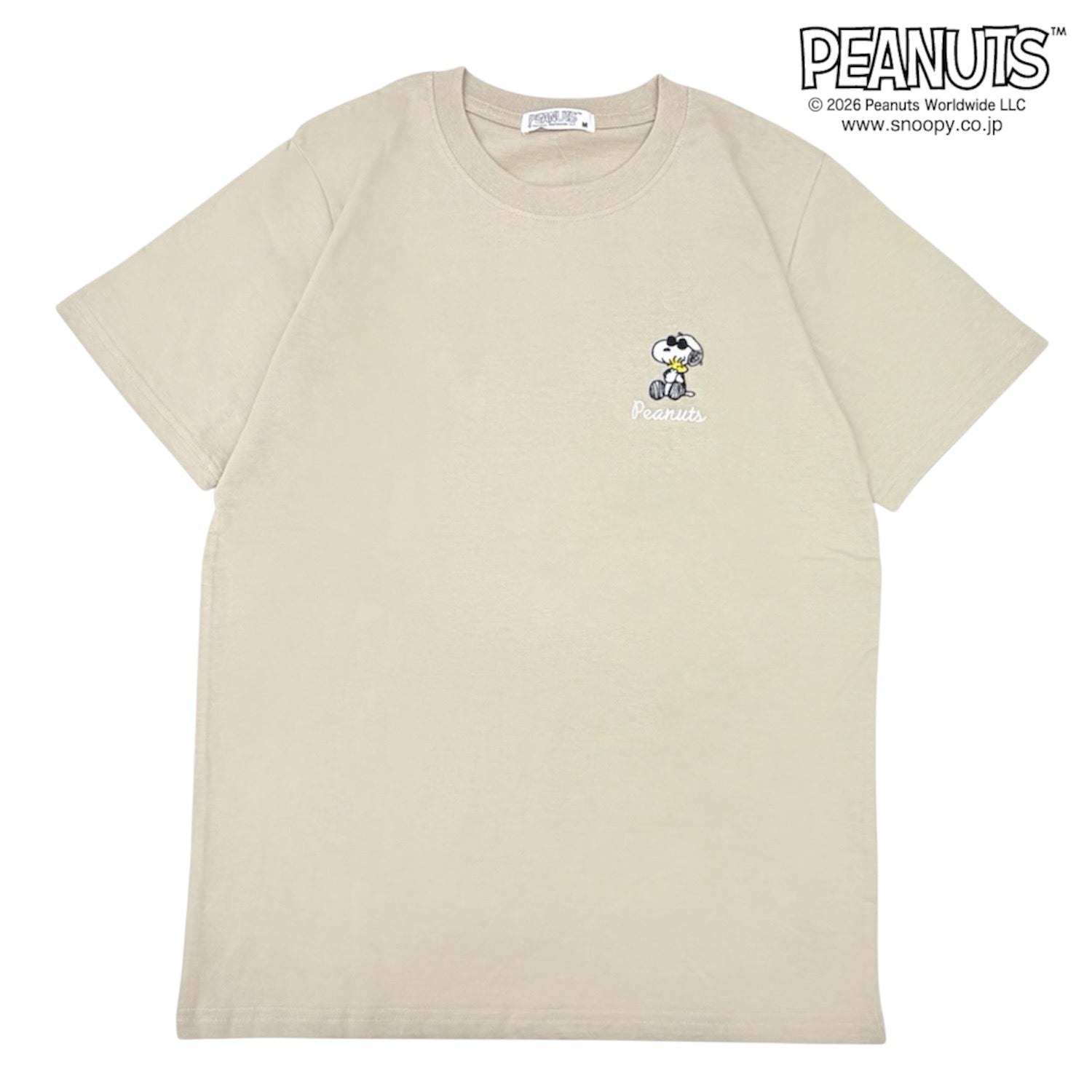 スヌーピー ジョークール 半袖 Tシャツ バック刺繍 天竺 メンズ レディース 夏  SNOOPY JOE COOL PEANUTS s1162-230sp