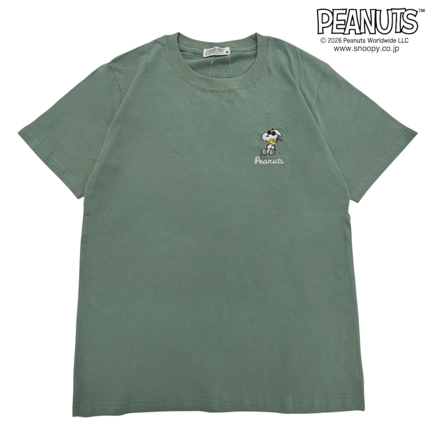 スヌーピー ジョークール 半袖 Tシャツ バック刺繍 天竺 メンズ レディース 夏  SNOOPY JOE COOL PEANUTS s1162-230sp