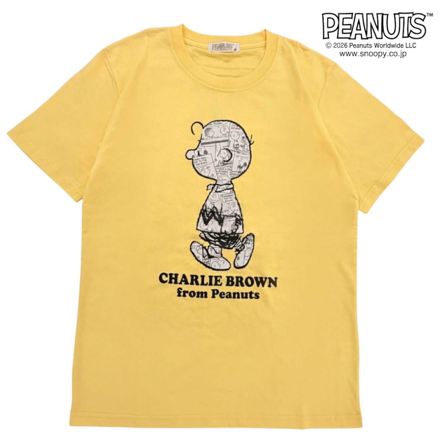 チャーリー・ブラウン コミック柄 半袖 Tシャツ プリント 天竺 メンズ レディース 夏 SNOOPY PEANUTS s1162-238sp