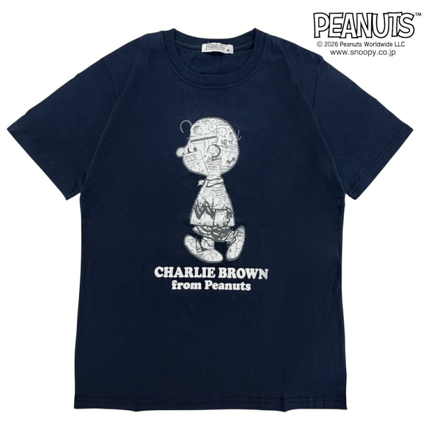 チャーリー・ブラウン コミック柄 半袖 Tシャツ プリント 天竺 メンズ レディース 夏 SNOOPY PEANUTS s1162-238sp