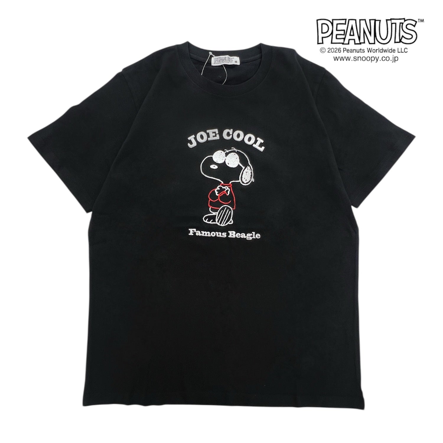 スヌーピー 半袖 Ｔシャツ 天竺 刺繍 メンズ レディース ジョー・クール チャーリー・ブラウン SNOOPY PEANUTS JOE COOL s1162-99