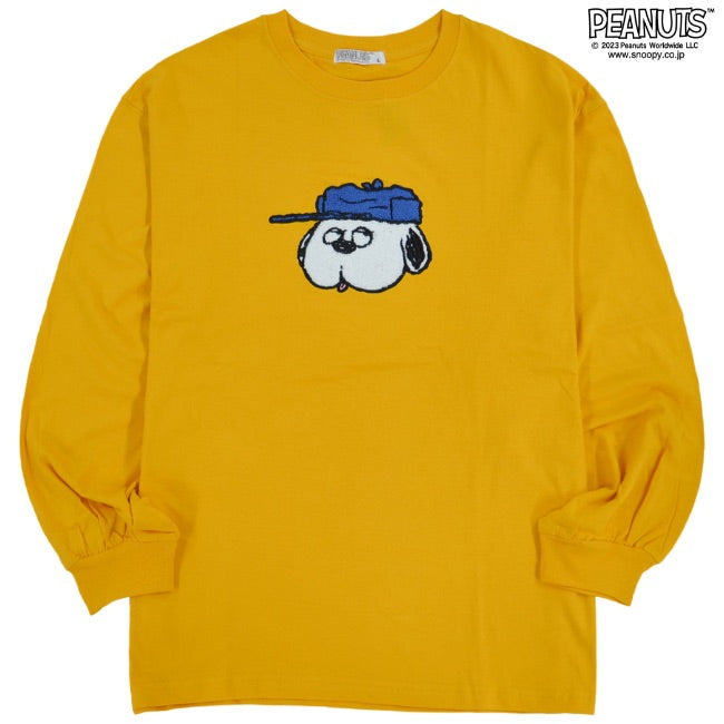 スヌーピー オラフ Tシャツ ロンT 長袖 バルーン シルエット 刺繍 SNOOPY PEANUTS s1223-547sp