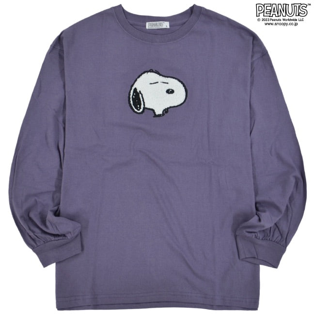 スヌーピー オラフ Tシャツ ロンT 長袖 バルーン シルエット 刺繍 SNOOPY PEANUTS s1223-547sp