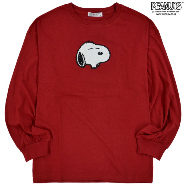 スヌーピー オラフ Tシャツ ロンT 長袖 バルーン シルエット 刺繍 SNOOPY PEANUTS s1223-547sp