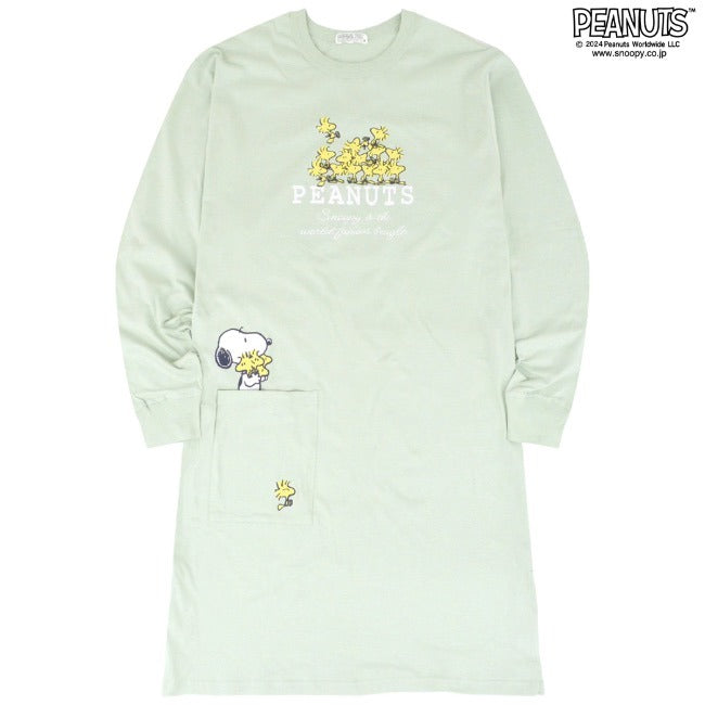 スヌーピー スーパービッグ Tシャツ ワンピース ビッグ 長袖 SNOOPY PEANUTS s1233-557sp