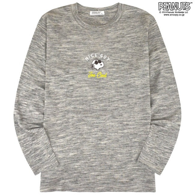 スヌーピー 長袖 刺繍 ロングTシャツ ロンT 春夏秋 PEANUTS SNOOPY s1243-02sp