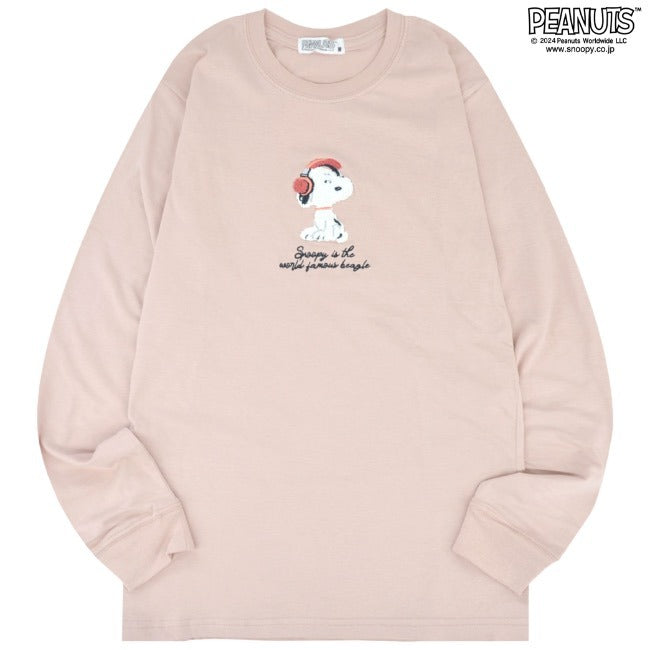 スヌーピー 長袖 Tシャツ トップス オラフ 刺繍  SNOOPY PEANUTS s1243-17sp