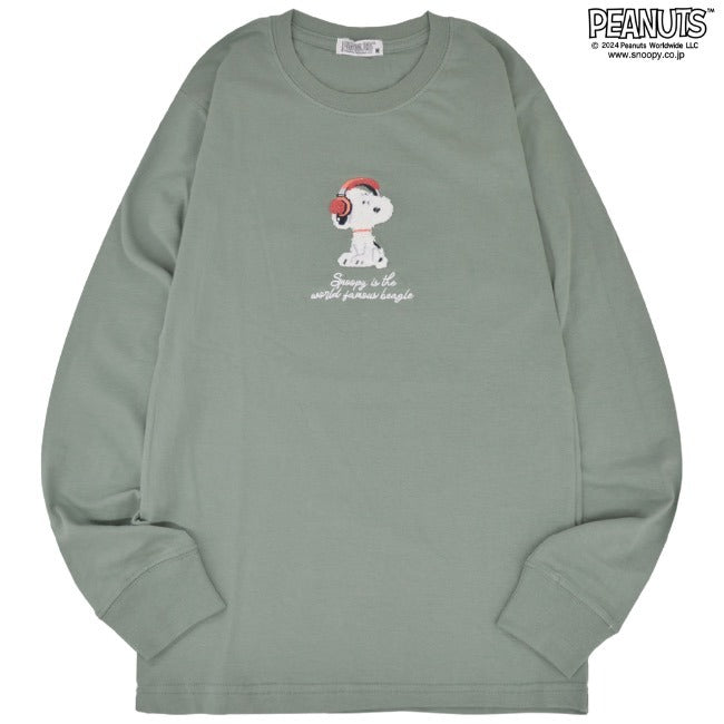 スヌーピー 長袖 Tシャツ トップス オラフ 刺繍  SNOOPY PEANUTS s1243-17sp