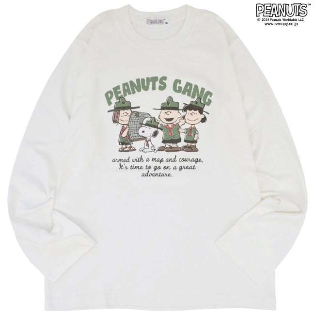 スヌーピー 長袖 Tシャツ トップス プリント ウッドストック ロンT PEANUTS SNOOPY s1243-18sp