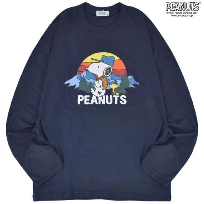 スヌーピー 長袖 Tシャツ トップス プリント ウッドストック ロンT PEANUTS SNOOPY s1243-18sp