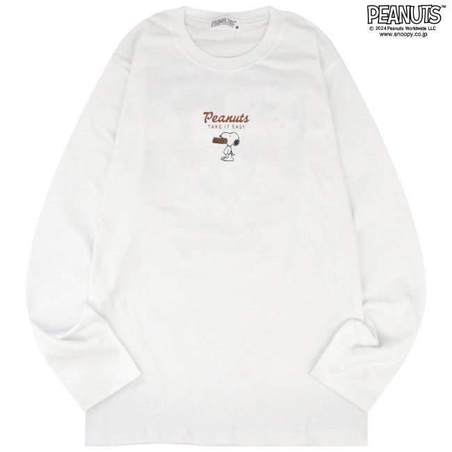 スヌーピー 長袖 Tシャツ トップス バック プリント オラフ SNOOPY PEANUTS s1243-19sp