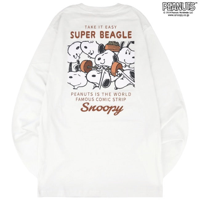 スヌーピー 長袖 Tシャツ トップス バック プリント オラフ SNOOPY PEANUTS s1243-19sp