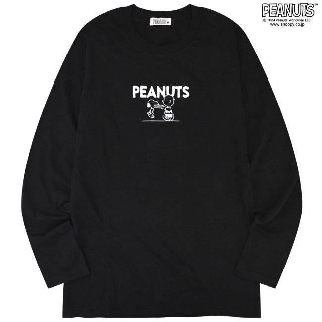 スヌーピー バックプリント 長袖Tシャツ ロンT SNOOPY PEANUTS s1243-48
