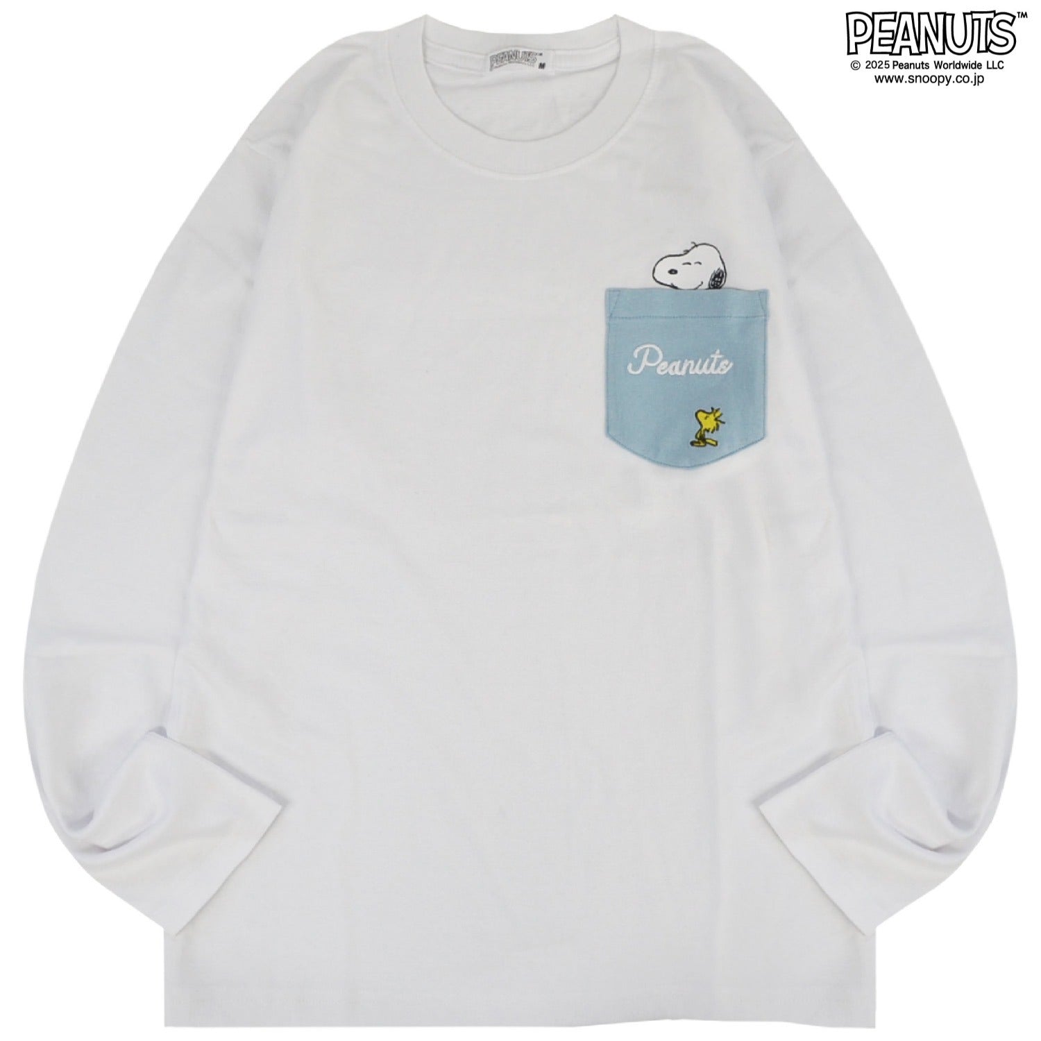 スヌーピー ビーグルスカウト 刺繍 ポケット Tシャツトップス 長袖  SNOOPY PEANUTS s1251-05sp