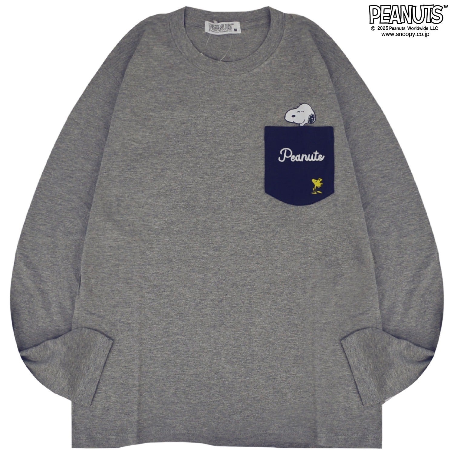 スヌーピー ビーグルスカウト 刺繍 ポケット Tシャツトップス 長袖  SNOOPY PEANUTS s1251-05sp