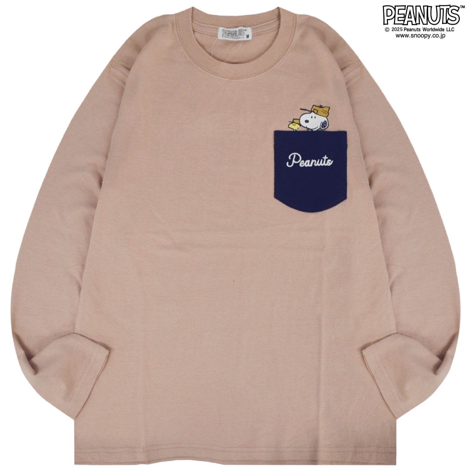 スヌーピー ビーグルスカウト 刺繍 ポケット Tシャツトップス 長袖  SNOOPY PEANUTS s1251-05sp
