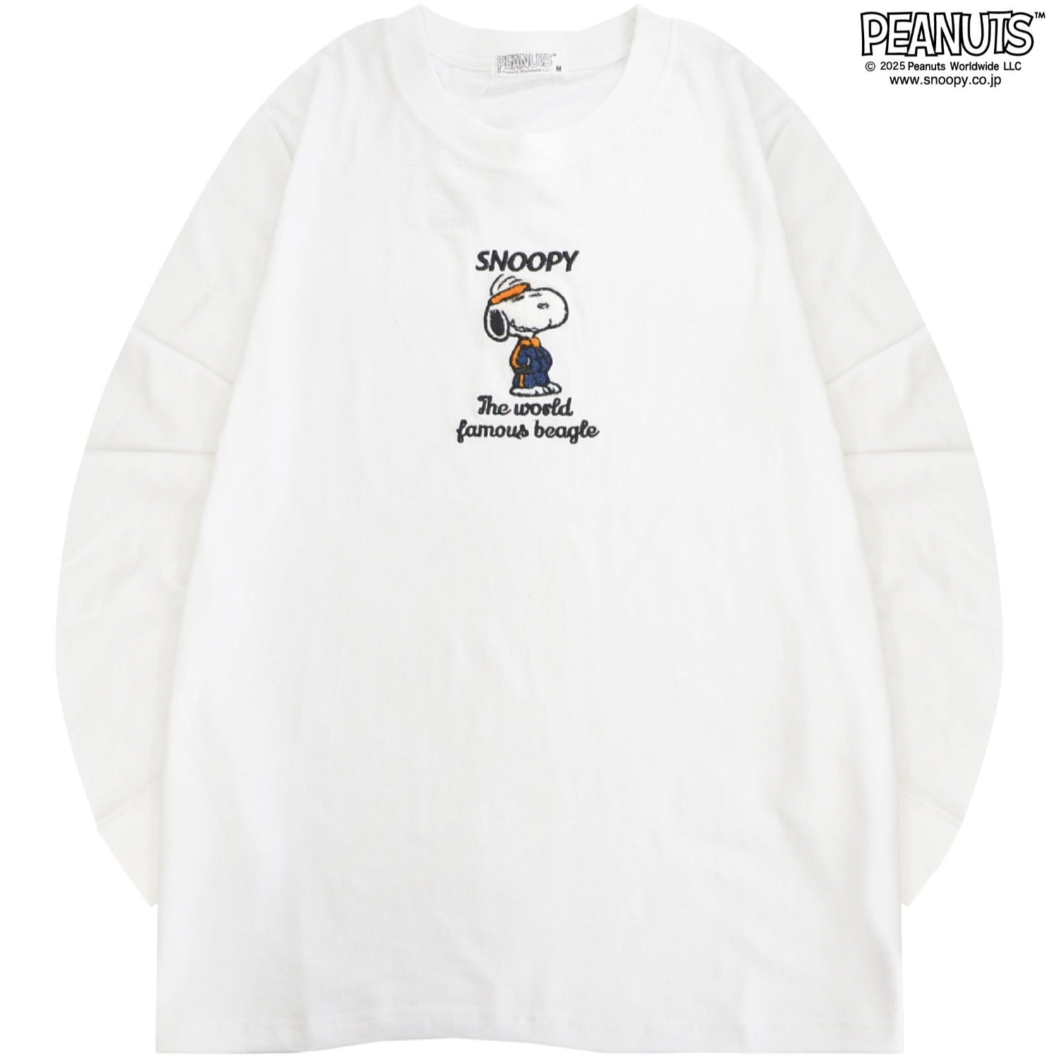スヌーピー チャーリーブラウン サガラ刺繍 長袖 Tシャツ 秋 トップス SNOOPY PEANUTS s1253-06sp