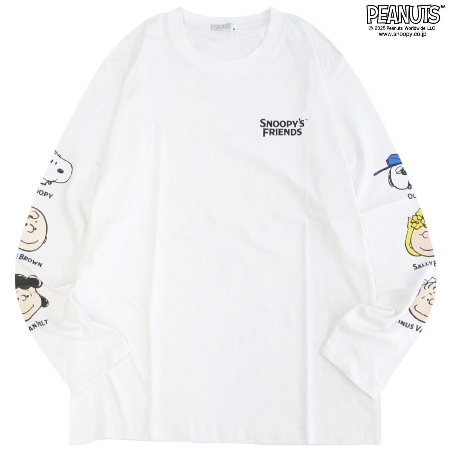 スヌーピー フレンズ ジョークール 袖プリント 長袖 Tシャツ トップス スケートボード柄 秋 SNOOPY PEANUTS s1253-08sp