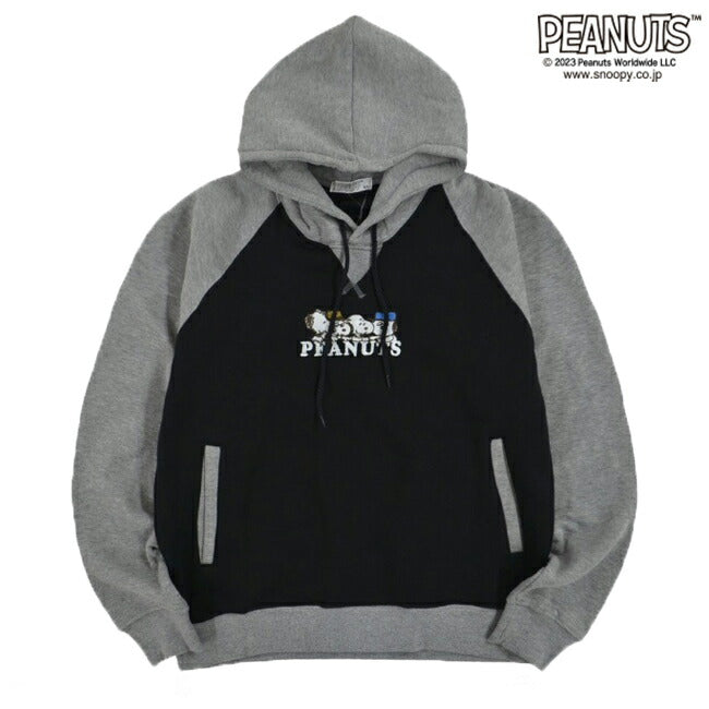 スヌーピー プルパーカー ピーナッツ ラグラン 裏起毛 刺繍 兄弟 オラフ アンディ スパイク SNOOPY PEANUTS s1324-562sp