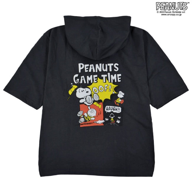スヌーピー ドロップショルダー Tパーカー 半袖 プリント アメコミ コミック 漫画 SNOOPY PEANUTS s1332-187sp