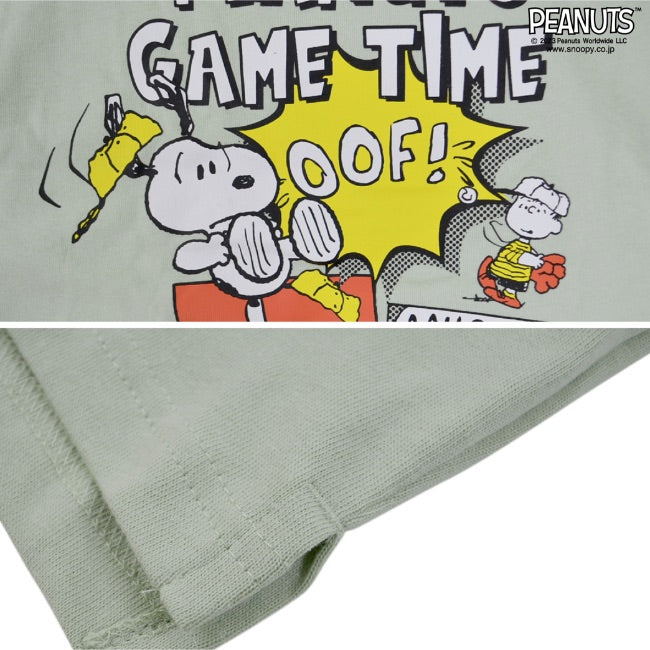 スヌーピー ドロップショルダー Tパーカー 半袖 プリント アメコミ コミック 漫画 SNOOPY PEANUTS s1332-187sp