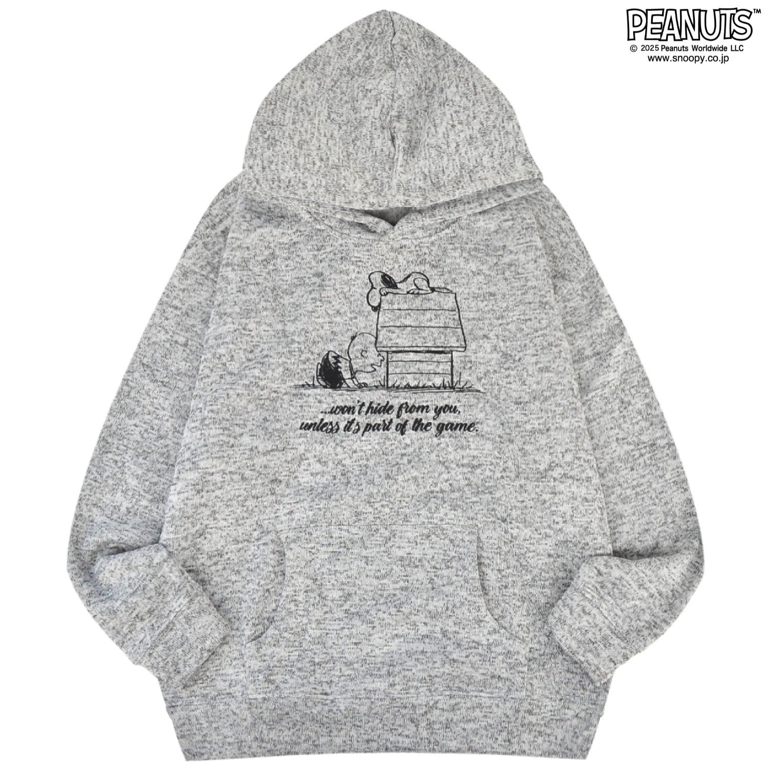 スヌーピー パーカー ニット フリース トップス 刺繍 長袖 チャーリーブラウン ライナス SNOOPY PEANUTS s1334-718