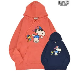 スヌーピー パーカー 裏毛 スウェット トレーナー 長袖 トップス プリント ウッドストック B-BOY SNOOPY PEANUTS s1343-71