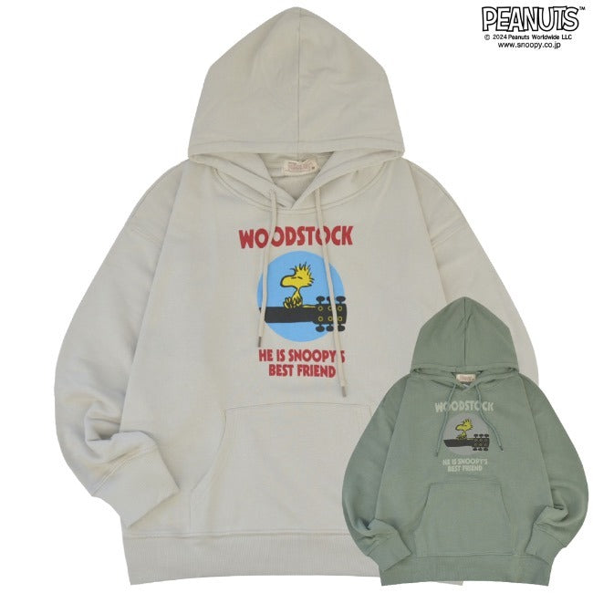 スヌーピー パーカー ウッドストック 裏毛 長袖 プリント レトロ ヴィンテージ SNOOPY PEANUTS s1343-72