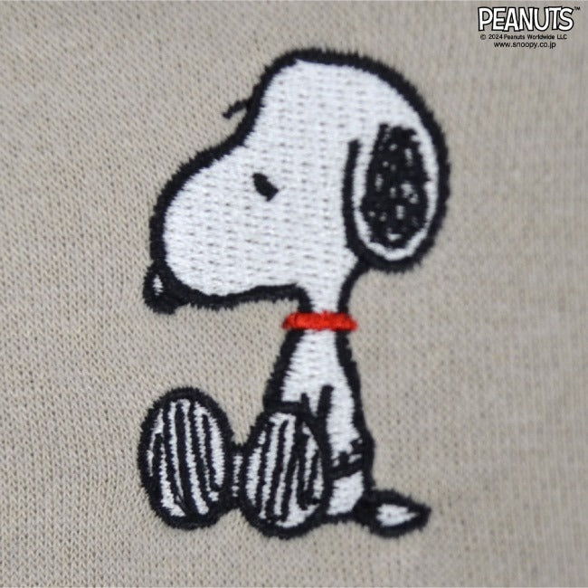 スヌーピー トレーナー 裏起毛 スウェット ハーフジップ プリント チャーリーブラウン 刺繍 長袖 SNOOPY PEANUTS s1344-120