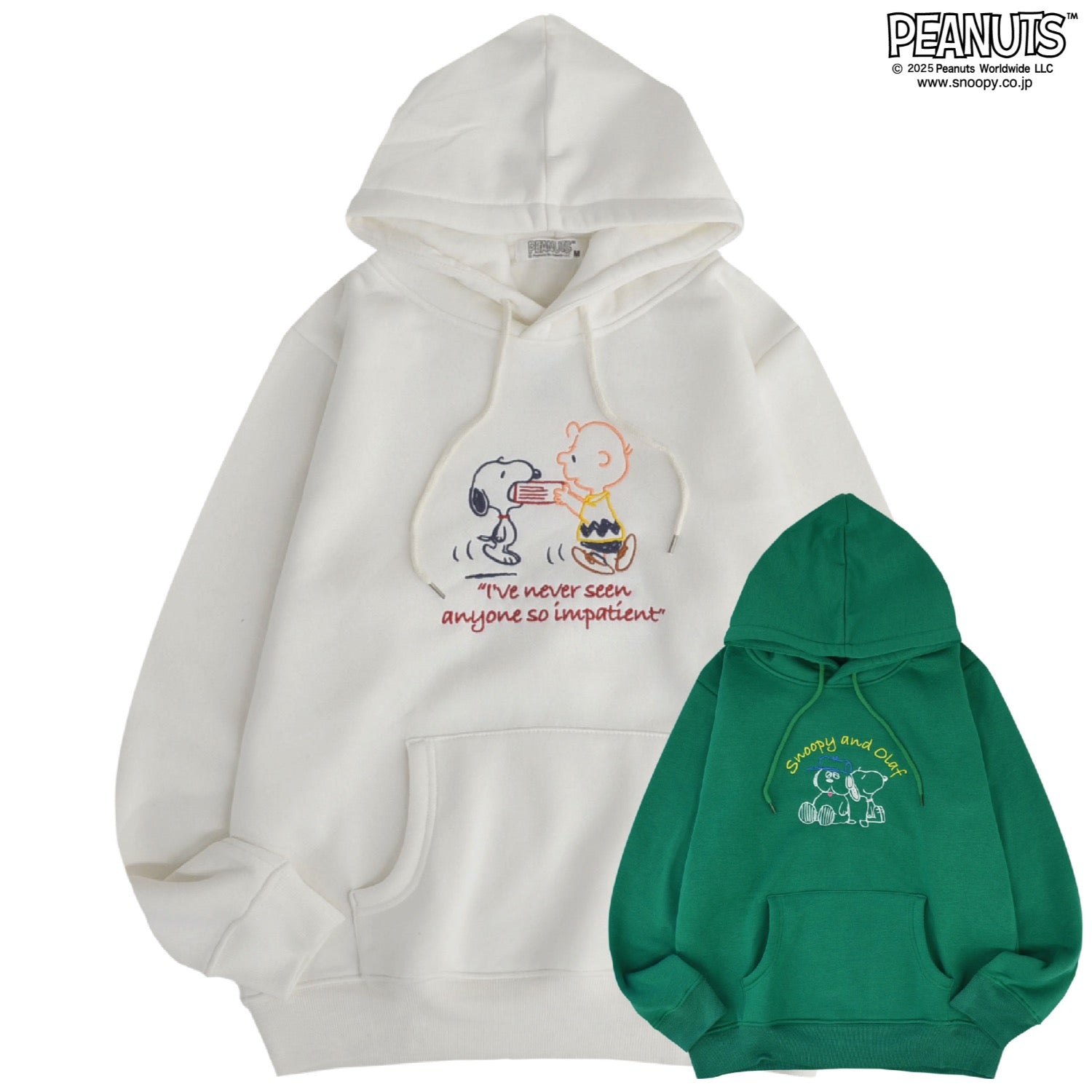 スヌーピー パーカー スウェット トップス 裏起毛 刺繍 チャーリーブラウン オラフ SNOOPY PEANUTS s1344-122