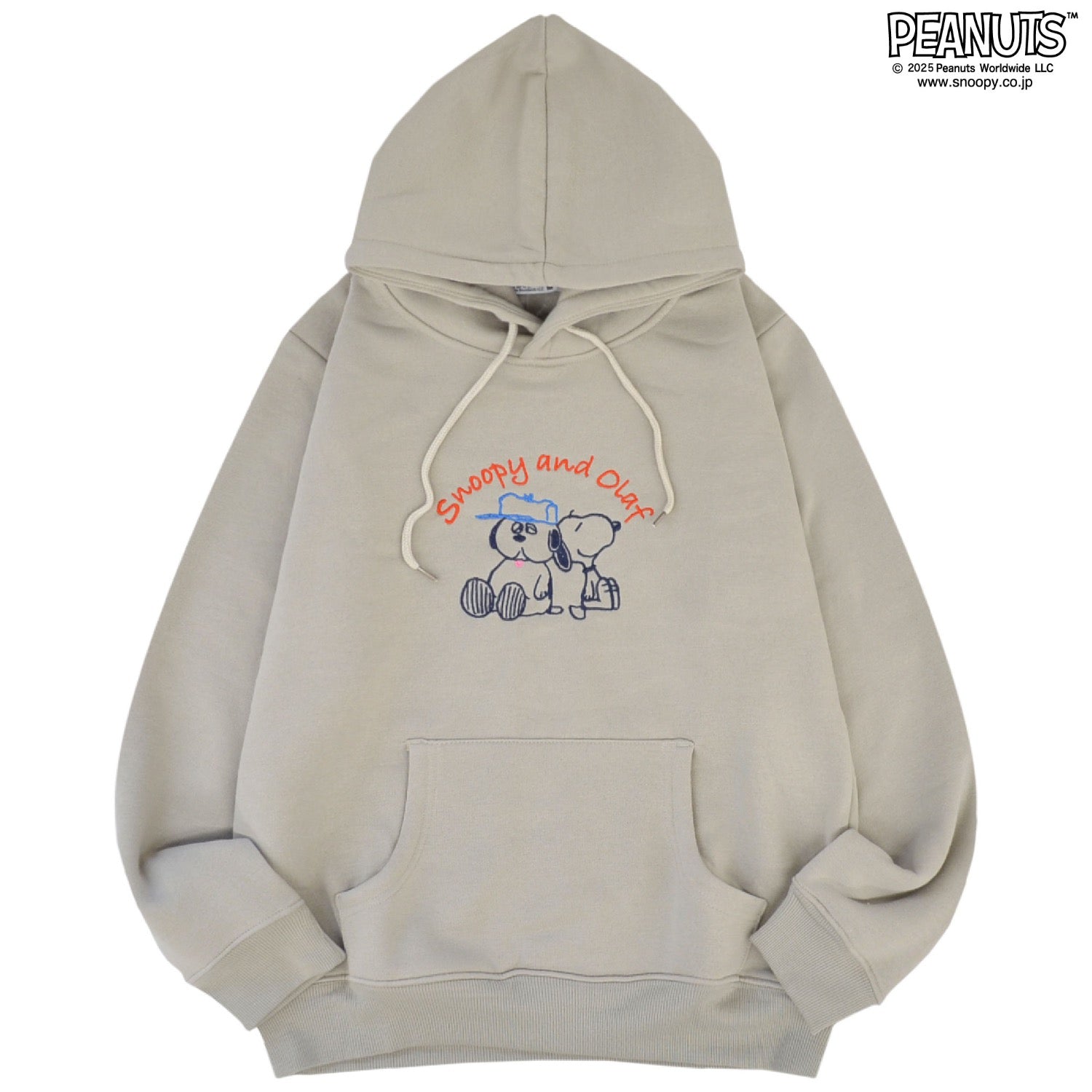 スヌーピー パーカー スウェット トップス 裏起毛 刺繍 チャーリーブラウン オラフ SNOOPY PEANUTS s1344-122