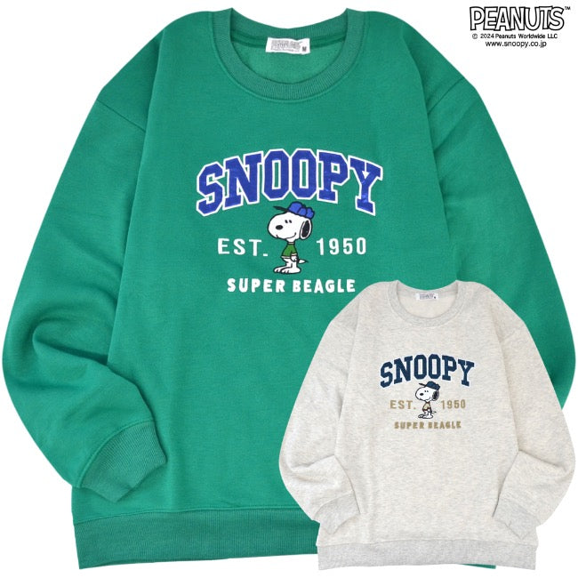 スヌーピー 裏起毛 ビック シルエット トレーナー オーバーサイズ PEANUTS SNOOPY s1344-33sp