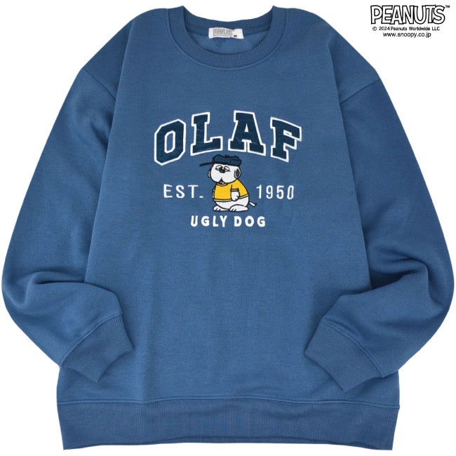 PEANUTS 裏起毛 ビッグシルエット トレーナー オラフ オーバーサイズ PEANUTS SNOOPY s1344-34sp